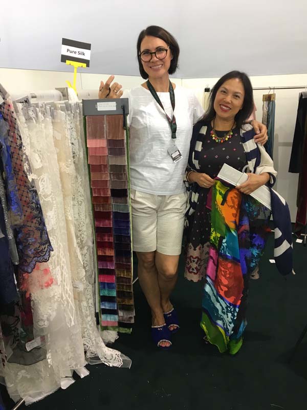east and silk fabric exhibition L A 2020