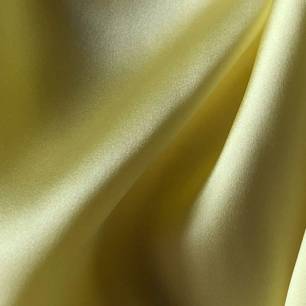 Silk Satin Canary Yellow 16MM fabric