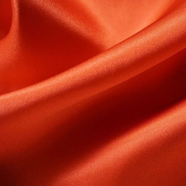 Silk Satin Rustic Red 16MM fabric
