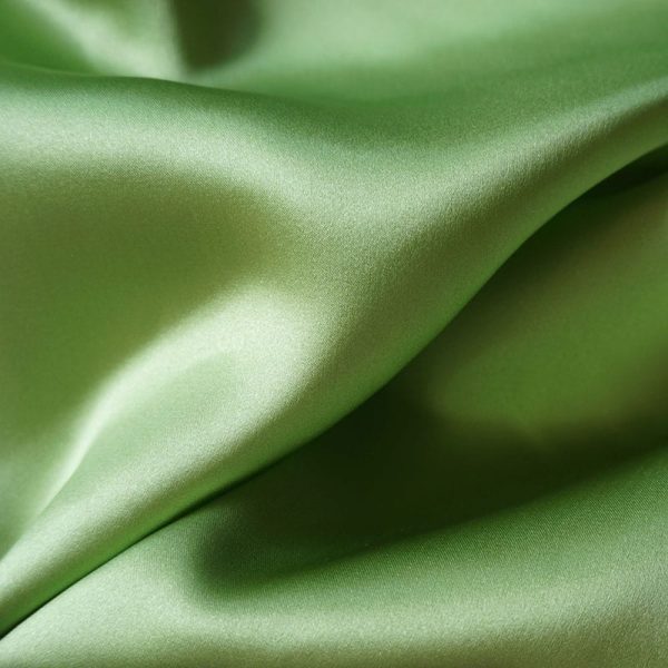 Silk Satin Green Grass 16MM fabric