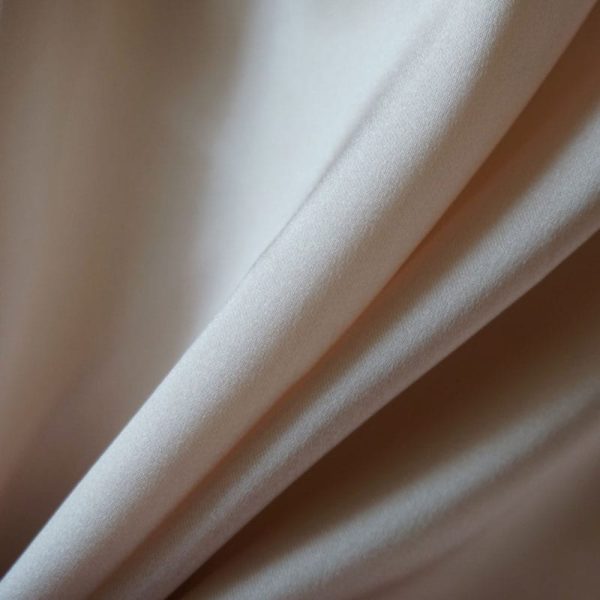 Silk Satin Silver Peony 16MM fabric