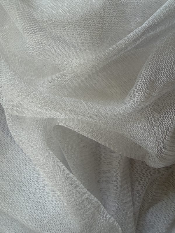 Silk Mesh Tulle Natural White