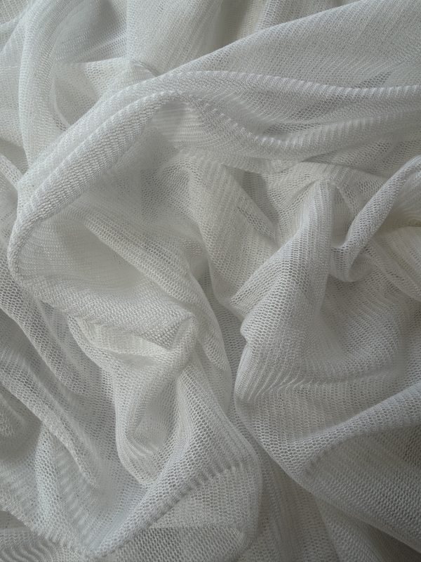 Silk Mesh Tulle Natural White 60g