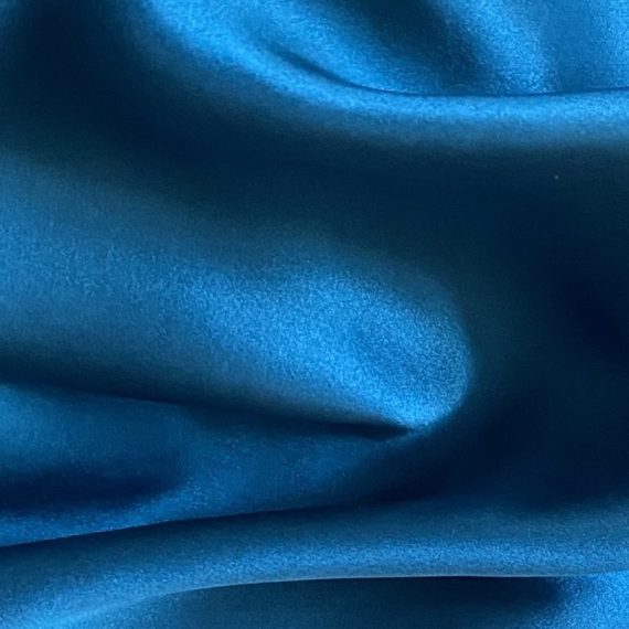 Silk Satin Sailor Blue 16MM fabric