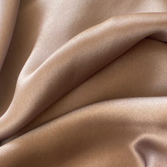 Silk Satin Silver Peony 16MM fabric