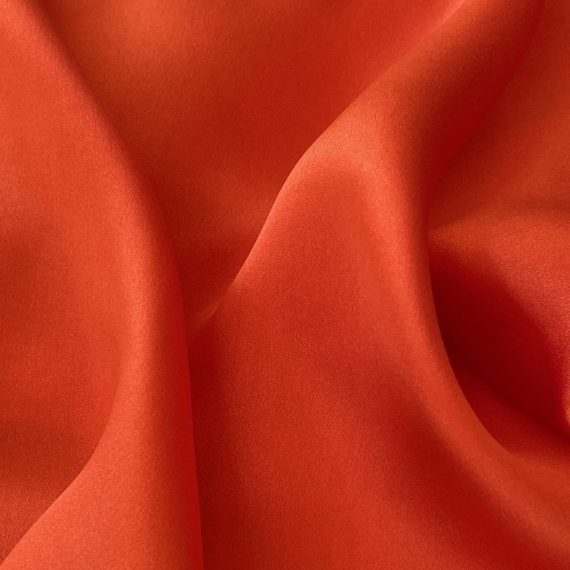 Silk Satin Rustic Red 16MM fabric