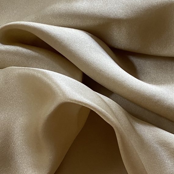 Silk Satin Khaki 16MM fabric
