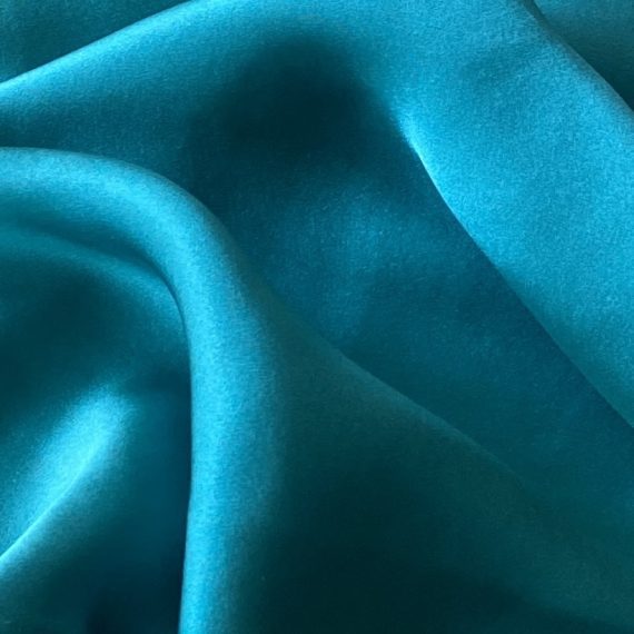 Silk Satin Teal Green 16MM fabric