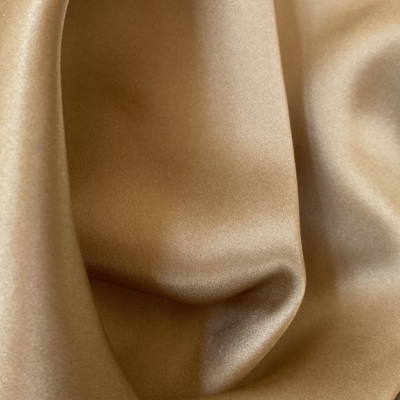 Silk Satin Mocha 16MM fabric