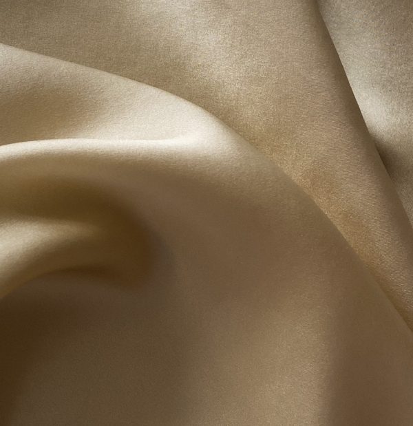 Silk Satin Reed Yellow 16MM fabric