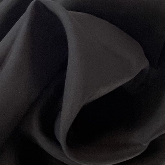 Silk Habotai 8MM True Black fabric