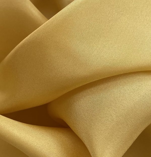Silk Habotai 8MM Golden Straw fabric
