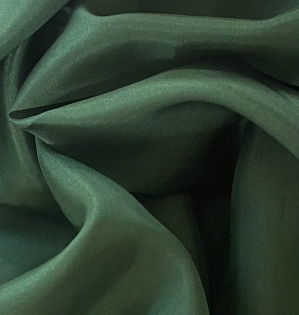 Silk Habotai 8MM Dark Green fabric