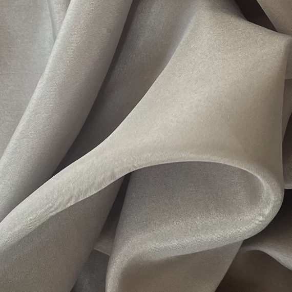Silk Habotai 8MM Steel Gray fabric