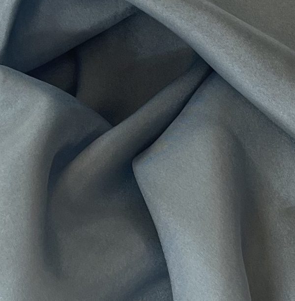 Silk Habotai 8MM Faded Denim fabric