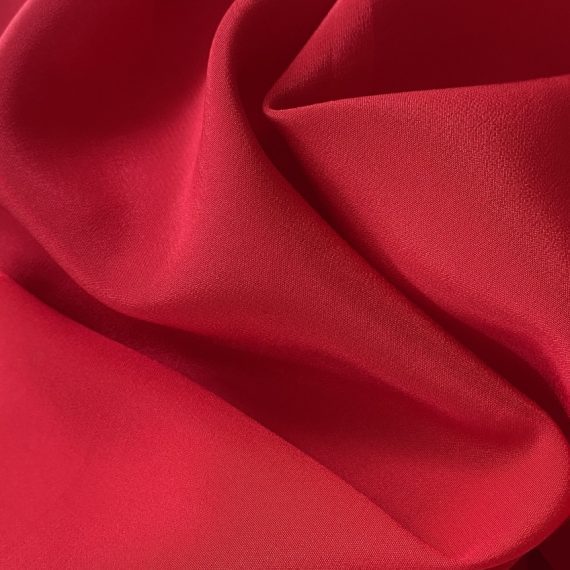 Silk Crepe de Chine 16MM China Red fabric