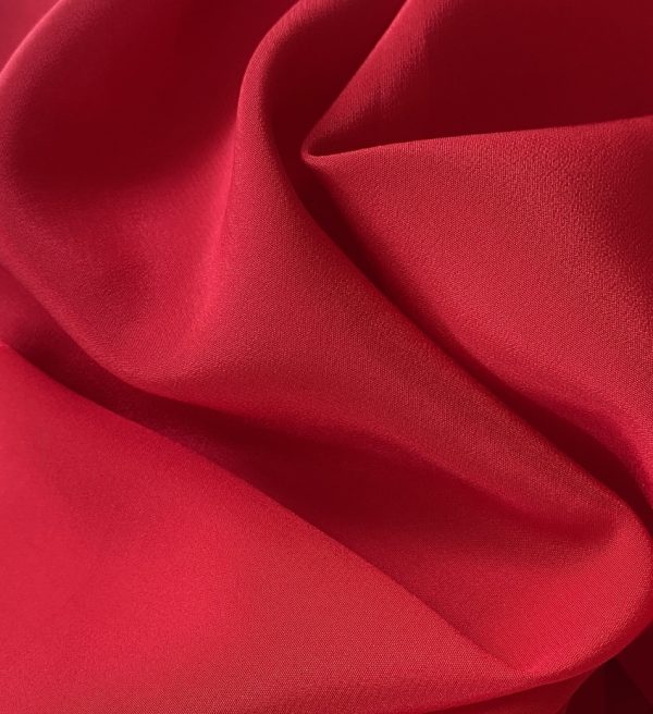 Silk Crepe de Chine 16MM China Red fabric