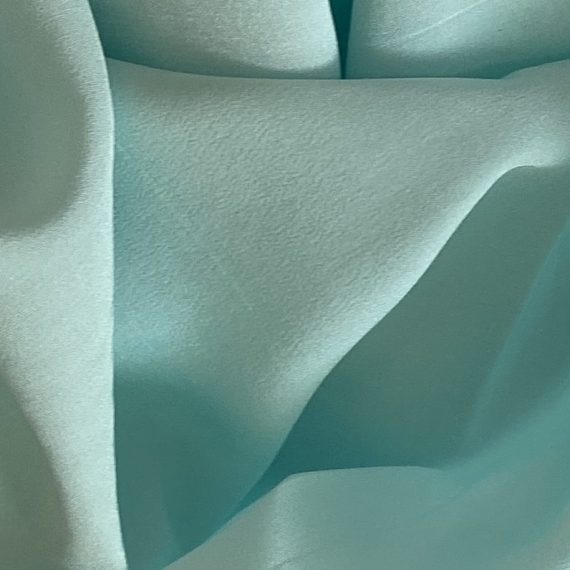 Silk Crepe de Chine 16MM Aruba Blue fabric