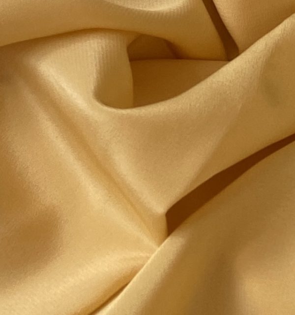 Silk Crepe de Chine 16MM Golden Straw fabric