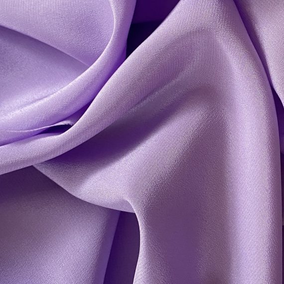 Silk Crepe de Chine 16MM Lavender fabric