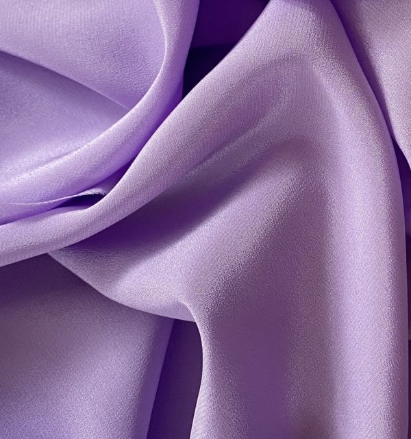 Silk Crepe de Chine 16MM Lavender fabric
