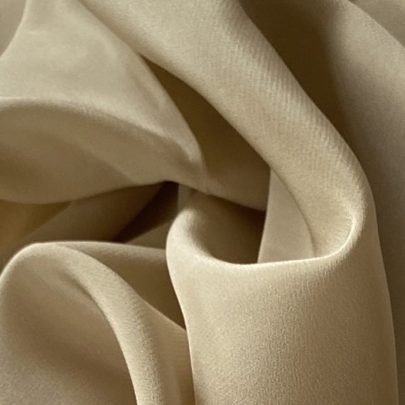 Silk Crepe de Chine 16MM Smoke Gray fabric