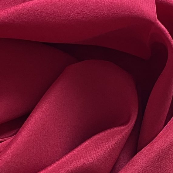Silk Crepe de Chine 16MM Rio Red fabric