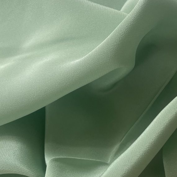 Silk Crepe de Chine 16MM Subtle Green fabric