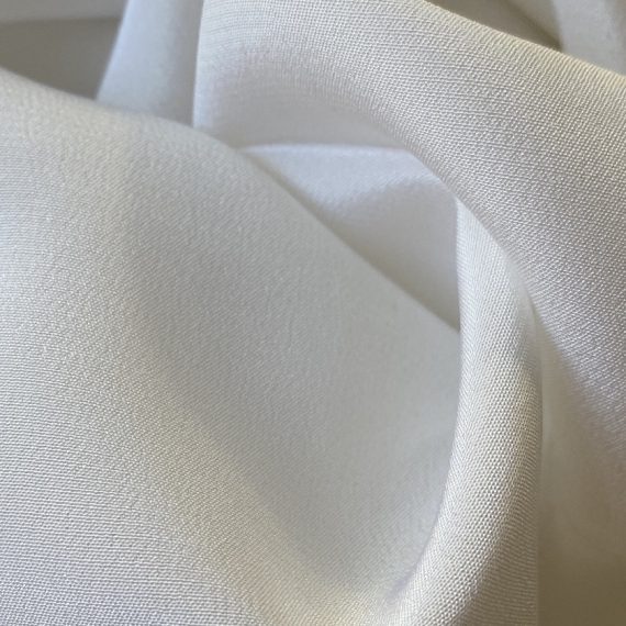 Silk Crepe de Chine 16MM Bleach White fabric
