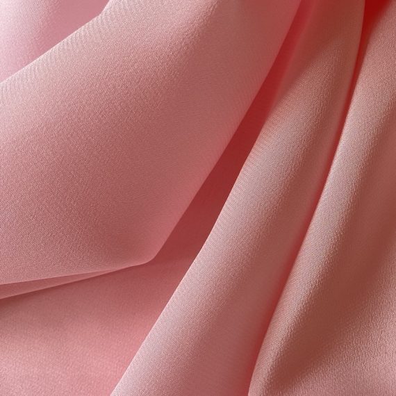 Silk Crepe de Chine 16MM Crystal Rose fabric
