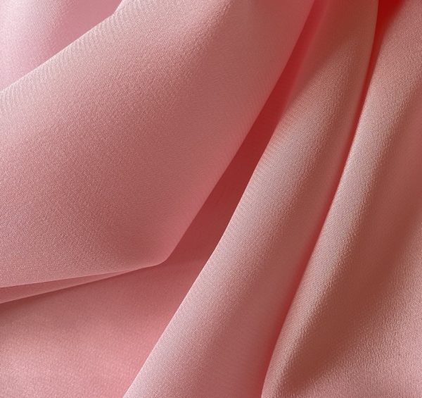 Silk Crepe de Chine 16MM Crystal Rose fabric