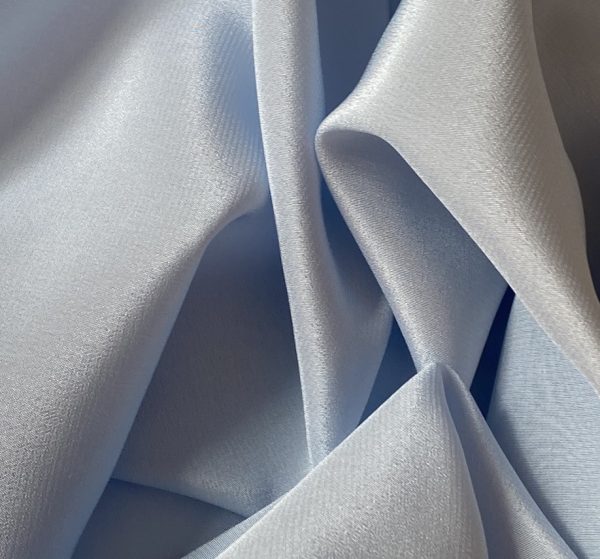 Silk Crepe de Chine 16MM Silver Blue fabric
