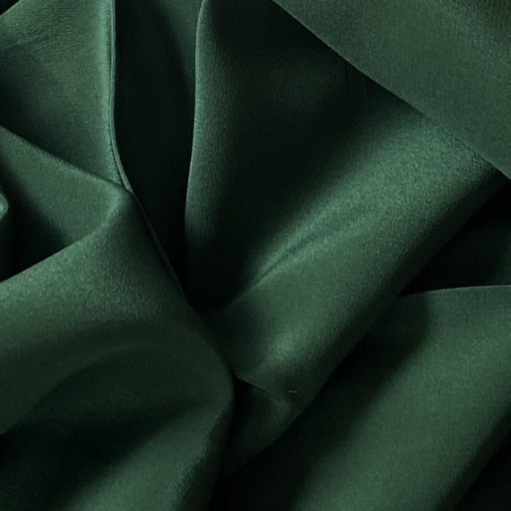 Silk Crepe de Chine 16MM Dark Green fabric