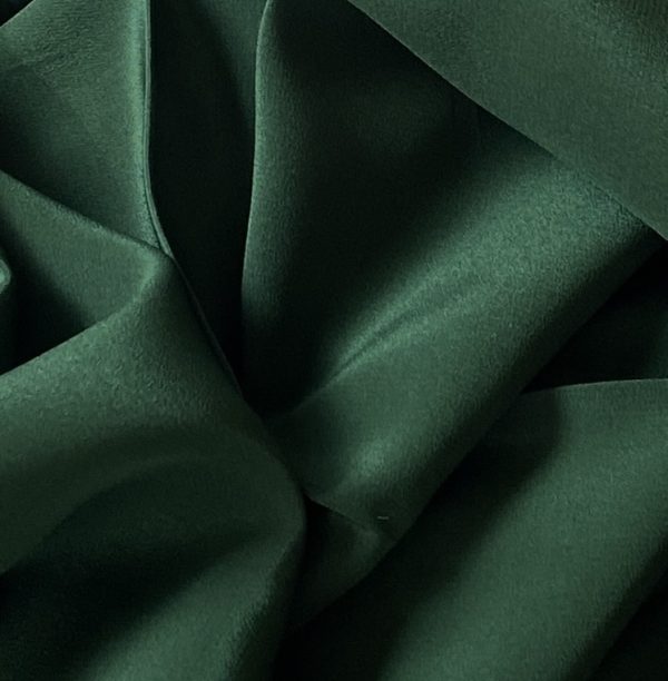Silk Crepe de Chine 16MM Dark Green fabric