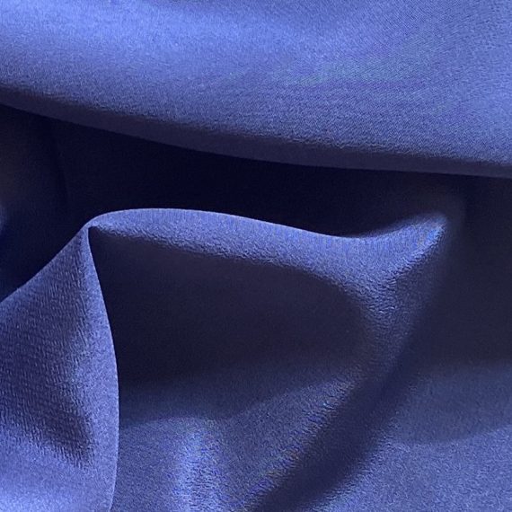 Silk Crepe de Chine 16MM Light Navy fabric