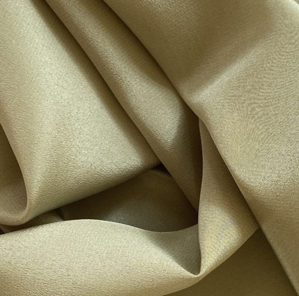 Silk Crepe de Chine 16MM Swamp Green fabric