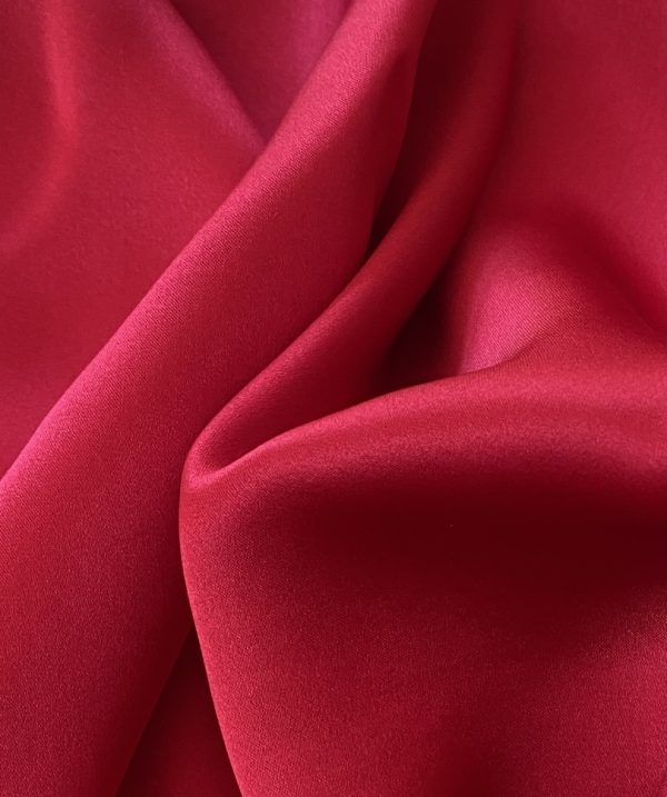 Silk Satin With Spandex 19MM Chinese Red fabric