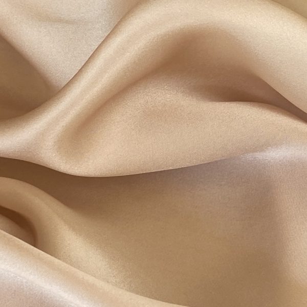 Silk Satin With Spandex 19MM Adobe Rose fabric
