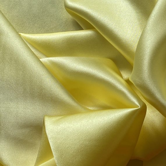 Silk Satin With Spandex 19MM Canary Yellow fabric