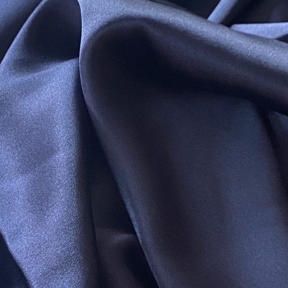 Silk Satin With Spandex 19MM Medieval Blue fabric