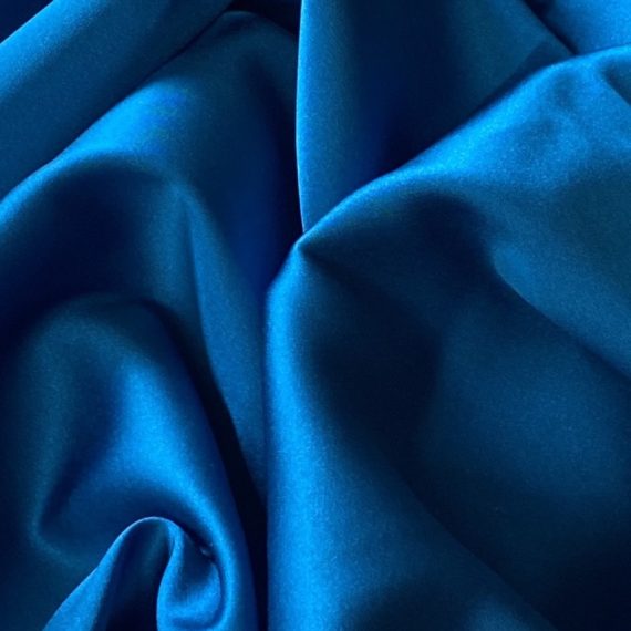 Silk Satin With Spandex 19MM Ocean Blue fabric