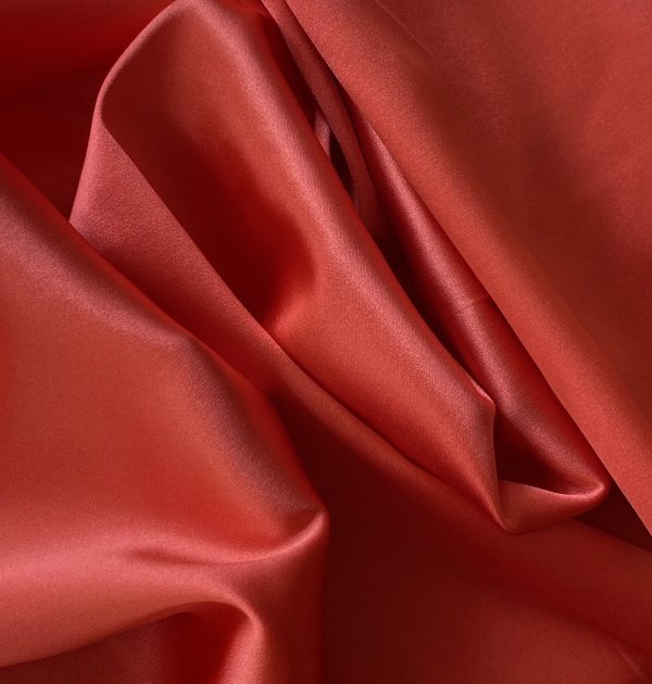 Silk Satin With Spandex 19MM Sugar Coral fabric