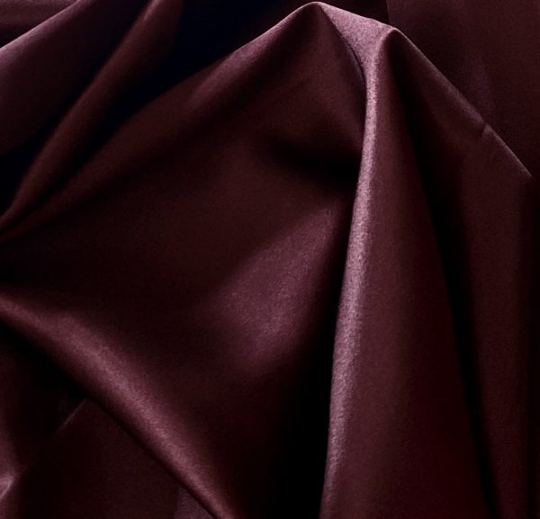 Silk Satin With Spandex 19MM Wine Red fabric