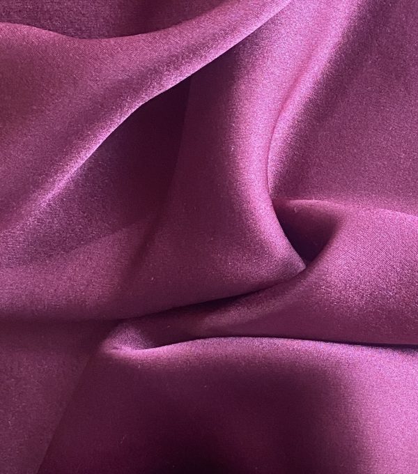 Silk Satin With Spandex 19MM Violet Indigo fabric