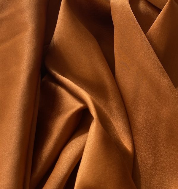 Silk Satin With Spandex 19MM Caramel fabric