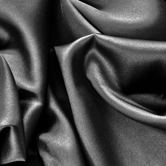 Silk Satin With Spandex 19MM Space Gray fabric