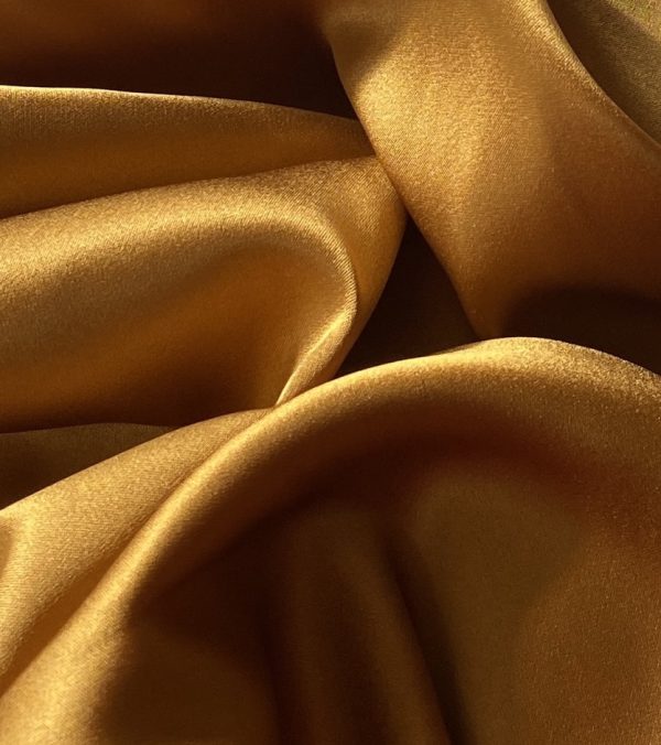 Silk Satin With Spandex 19MM Oak Brown fabric