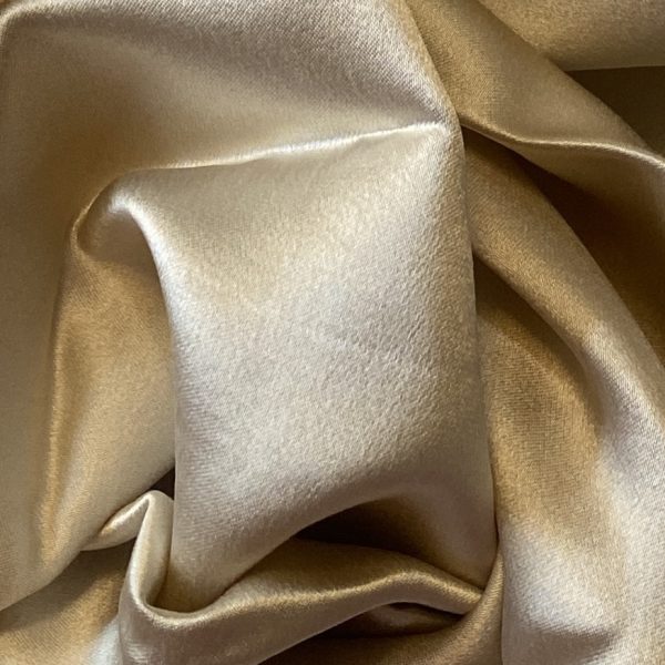 Heavy Silk Satin Pale Gold 40mm fabric