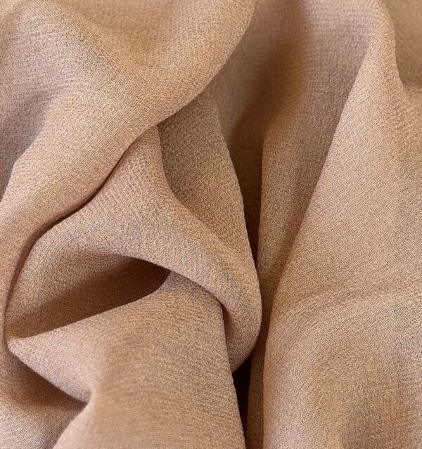 Silk Georgette Stretch Rose Smoke 10mm fabric