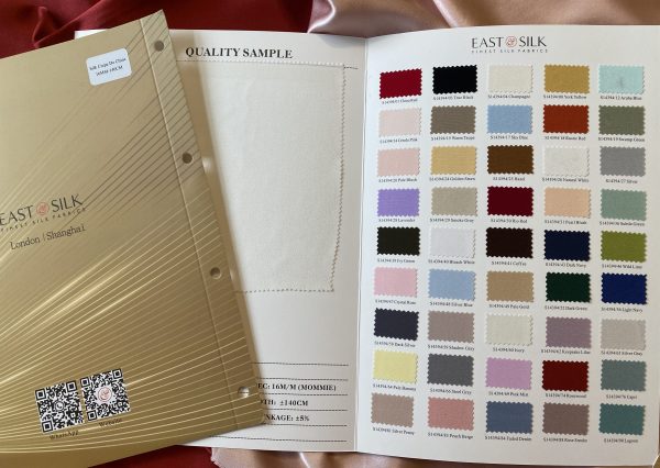 Silk Crepe De Chine 16mm Colour Card